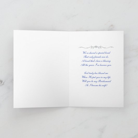 Invitation Demande d'agent mariage (Intérieur)