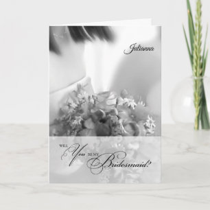 Invitation Demande d'aide en noir et blanc