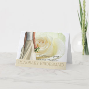 Invitation Demande d'aide-mémoire honoraire pour fille