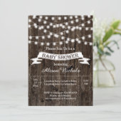 Invitation Demande de baby shower (Debout devant)