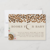 Invitation Demande de Baby shower de café Floral (Devant)