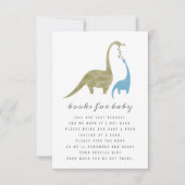 Invitation Demande de Baby shower de Dinosaure pour bébé mama (Devant)