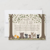 Invitation Demande de carnet de livres pour animaux de forêt (Devant)