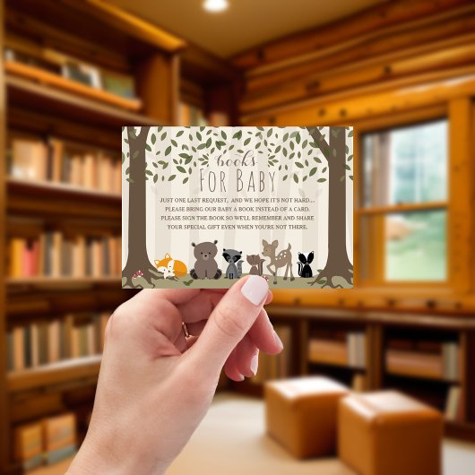 Invitation Demande de carnet de livres pour animaux de forêt