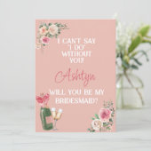 Invitation Demande de Demoiselle d'Honneur (Debout devant)