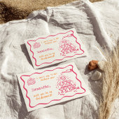 Invitation Demande de Demoiselle d'Honneur de Tour de Champag