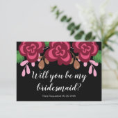 Invitation Demande de Demoiselle d'Honneur Seras-Tu Moderne (Debout devant)