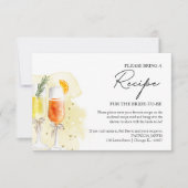 Invitation Demande de Fête des mariées Mimosa (Devant)