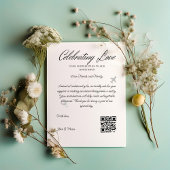 Invitation Demande de fonds de voyage Code Qr Cadeaux de mari