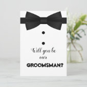 Invitation Demande de Garçon d'Honneur Moderne Écriture Pince (Debout devant)