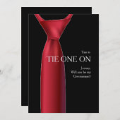 Invitation Demande de garçon d'honneur The Windsor Knot (Devant / Derrière)