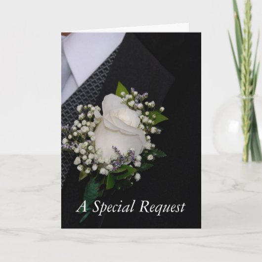 Invitation Demande de Groomsman (Devant)