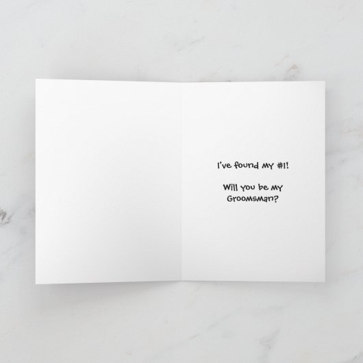 Invitation Demande de Groomsman (Intérieur)