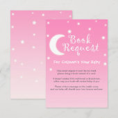 Invitation Demande de livre Twinkle Little Star avec poème en (Devant / Derrière)