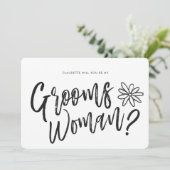 Invitation Demande de mariage pour femme de chambre | (Debout devant)