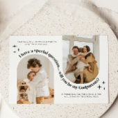 Invitation Demande de Parrainage avec Double Arche de Photos