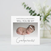 Invitation Demande de parrainage moderne double face avec pho (Debout devant)