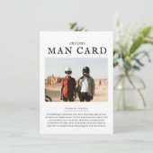 Invitation Demande de proposition de photo pour Groomsman min (Debout devant)