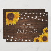 Invitation Demande de proposition d'une servante de Sunflower (Devant / Derrière)