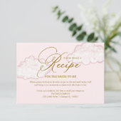 Invitation Demande de recette de douche de mariée Cloud moder (Debout devant)