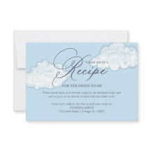 Demande de recette de douche de mariée Cloud moder