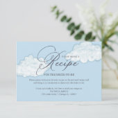 Invitation Demande de recette de douche de mariée Cloud moder (Debout devant)