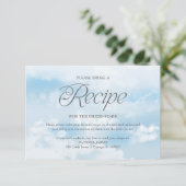 Invitation Demande de recette de douche de mariée moderne sur (Debout devant)