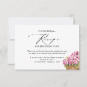 Invitation Demande de recette de douche nuptiale Fresh Off Th (Devant)