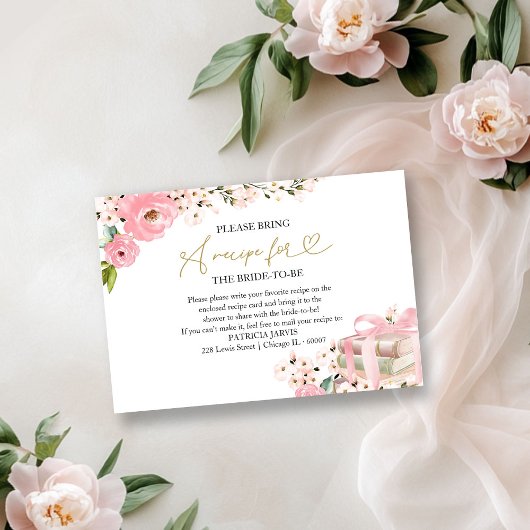 Invitation Demande de recette d'une nouvelle Fête des mariées