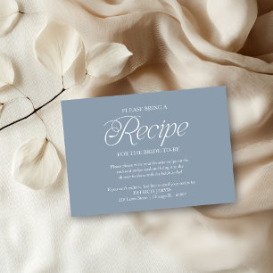 Invitation Demande de recette pour une baby shower "Something