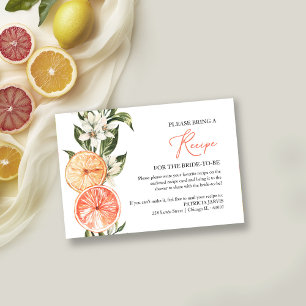 Invitation Demande de recette pour une baby shower sur le thè
