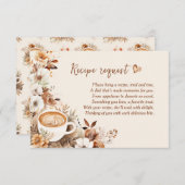 Invitation Demande de recette téléchargeable de Fête des mari (Devant / Derrière)