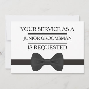 Invitation Demande de service de garçon d'honneur