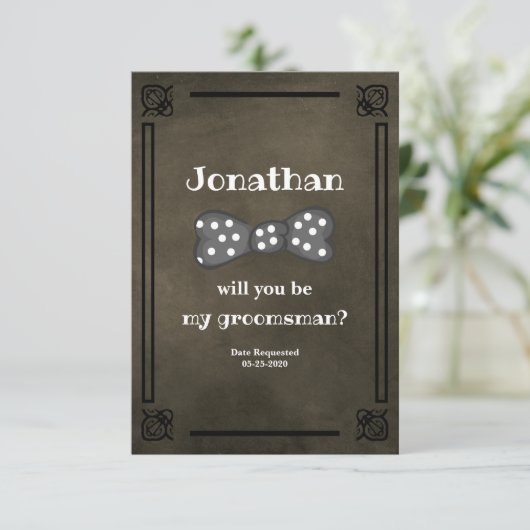 Invitation Demande de témoin (Debout devant)