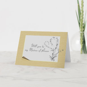 Invitation Demande de témoin de la mariée