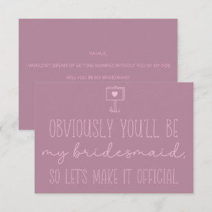 Invitation Demande de témoin de mariage