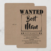 Invitation Demande de témoin de mariage amusante  (Devant / Derrière)