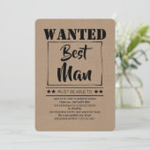 Invitation Demande de témoin de mariage amusante  (Debout devant)