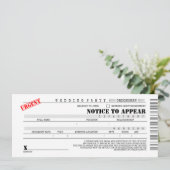 Invitation Demande de témoin de mariage amusante avec citatio (Debout devant)