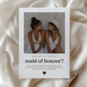 Invitation Demande de témoin de mariage avec photo