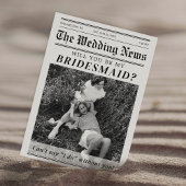 Invitation Demande de témoin de mariage dans un journal  