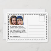 Invitation Demande de témoin de mariage dans un journal (Dos)