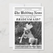 Invitation Demande de témoin de mariage dans un journal   (Devant)