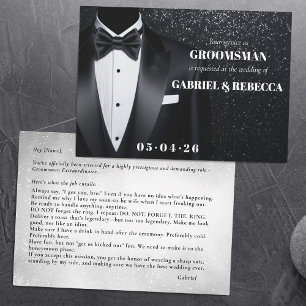 Invitation Demande de témoin de mariage description noeud pap