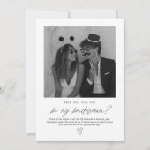 Invitation Demande de témoin de mariage écrite à la main avec (Devant)