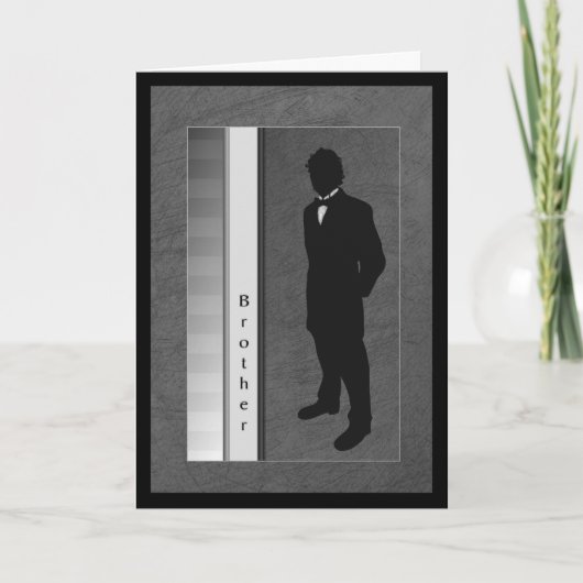 Invitation Demande de témoin de mariage frère (Devant)