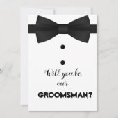 Invitation Demande de témoin de mariage moderne avec écriture (Devant)