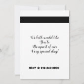 Invitation Demande de témoin de mariage moderne avec écriture (Dos)