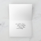 Invitation Demande de Témoin de Mariage Noir et Blanc (Intérieur)