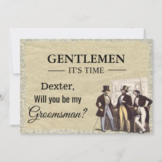Invitation Demande de témoin de mariage pour homme ? (Devant)